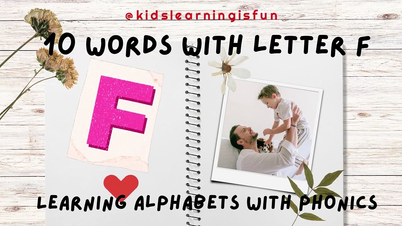 10 words with letter F l Words with letter F l Words letter F song l Kindergarten l@KidsDianaShow  _