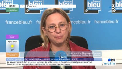 Vaccinations automnales : Amandine Gagneux-Brunon, infectiologue au CHU de Saint-Etienne