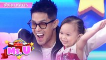 Mini Miss U Kelly gets thrilled upon seeing Meme Vice and Ion | It's Showtime Mini Miss U