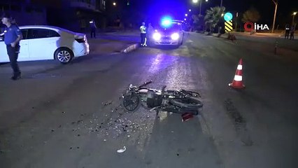 Otomobil ile çarpışan motosikletin sürücüsü hayatını kaybetti
