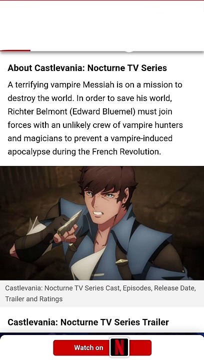 Castlevania Nocturne Official Trailer 2023