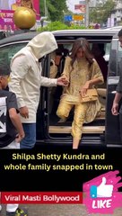 Shilpa Shetty Kundra and whole family snapped in town