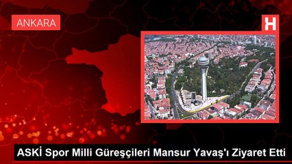 ASKİ Spor Milli Güreşçileri Mansur Yavaş'ı Ziyaret Etti