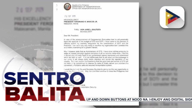 OTS Admin. Aplasca, nagbitiw na sa puwesto