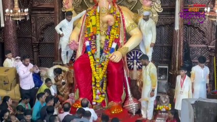 अजित पवार समर्थकानं लालबागच्या राजाच्या चरणी चिठ्ठी ठेवली, चिठ्ठीत काय?