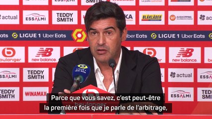 Fonseca fustige l'arbitrage : "Il n’y a pas que notre équipe qui a fait des erreurs"