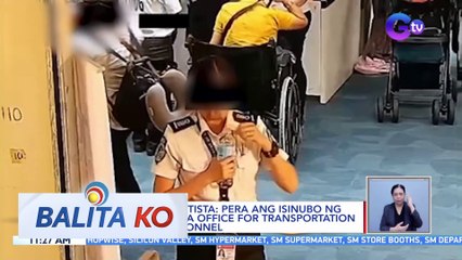 DOTR Sec. Bautista: Pera ang isinubo ng nahuli-cam na Office for Transportation Security personnel | BK
