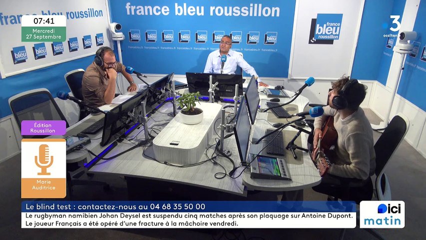 27/09/2023 - La matinale de France Bleu Roussillon - Vidéo Dailymotion