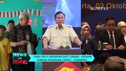 Pasangan Ganjar - Ridwan Di Umumkan PDIP Untuk Pilpres 2024 | NEWS OR HOAX