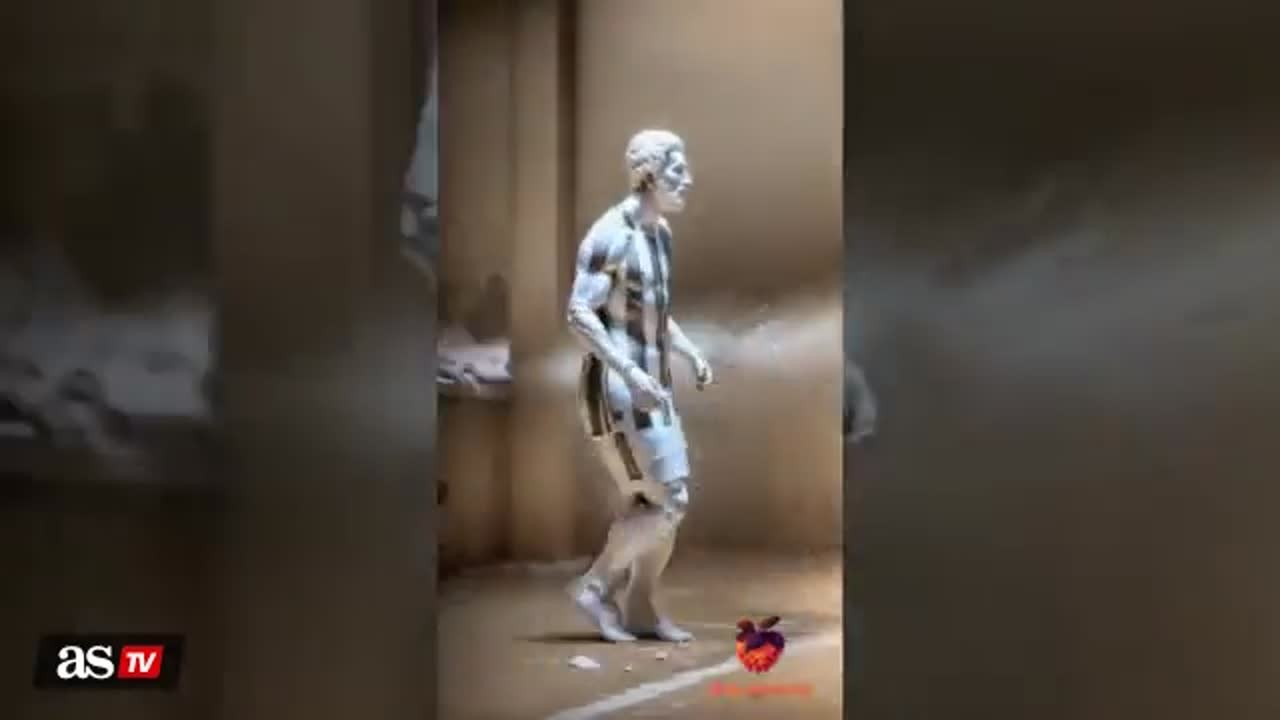 Messi’s goal recreation as a Greek God