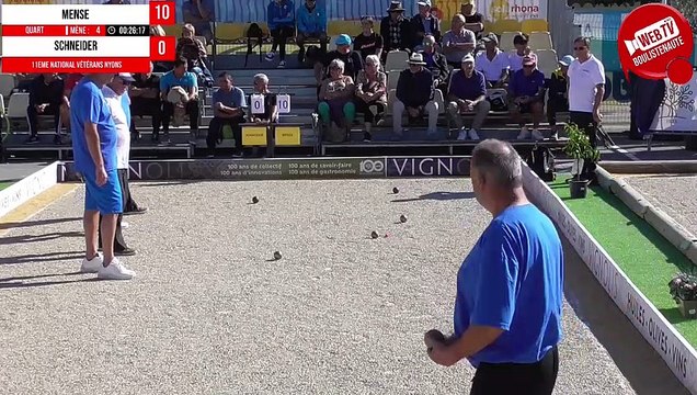 Quart WebTV Nyons : National de pétanque vétéran triplette open 2023