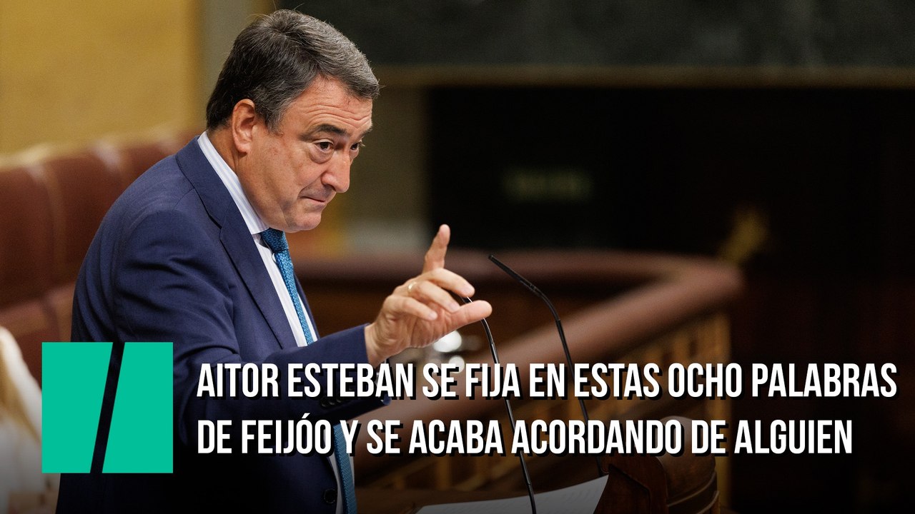 Aitor Esteban, a Feijóo: "Ayer dijo: "No hay nadie por encima de la ley". Hombre... uno sí hay: el rey, que es inviolable"