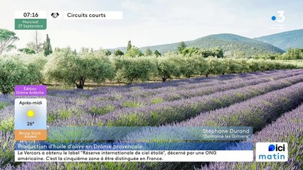 À la Roche-Saint-Secret-Béconne, "Les Gimiers", ses huiles AOP Nyons et fruité vert et ses huiles essentielles