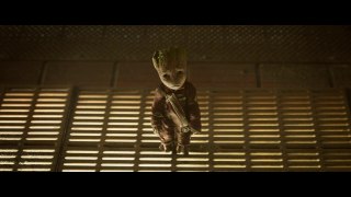 Baby Groot Trying to Steal Yondu's Fin Movie Clip HD