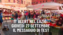 It Alert nel Lazio: gioved? 27 settembre il messaggio di test