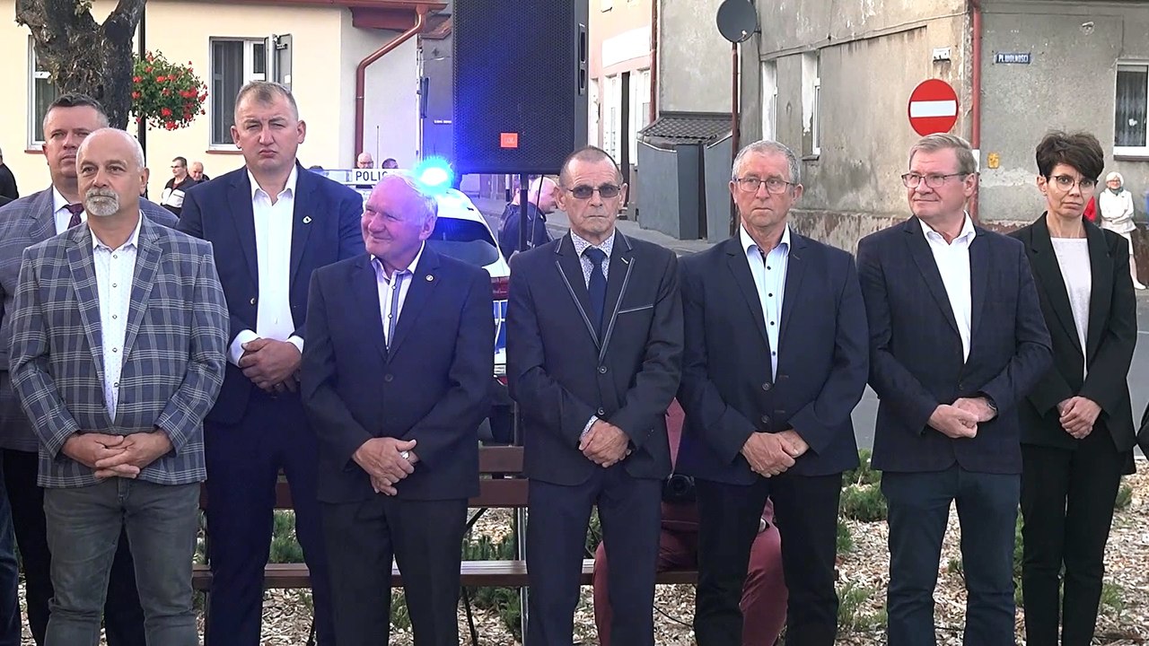 Otwarcie odnowionego rynku - Placu Wolności w Łobżenicy