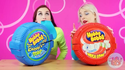 Bubble Gum Blowing Battle Crazy Challenge