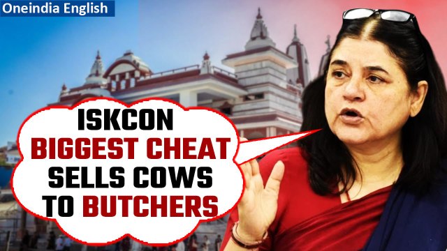 BJP MP Maneka Gandhi accused ISKCON of selling cows to butchers, ISKCON denies | Oneindia News