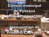 Puteaux, en mars 2008 : Frédéric Chevalier et l'ouverture
