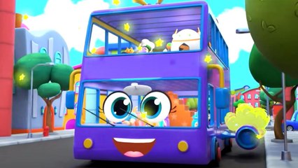 Wheels On The Bus, Street Vehicles And Children Rhymes