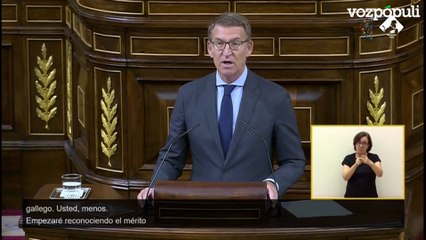Feijóo al BNG: "Son ustedes el único nacionalismo irrelevante para el Partido Socialista"