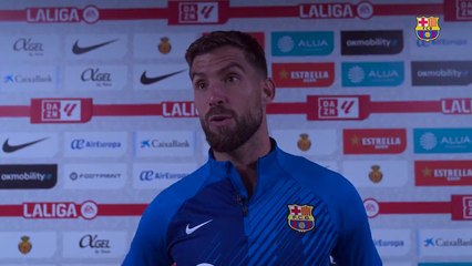 Xavi, molesto tras el empate del Barça en Mallorca