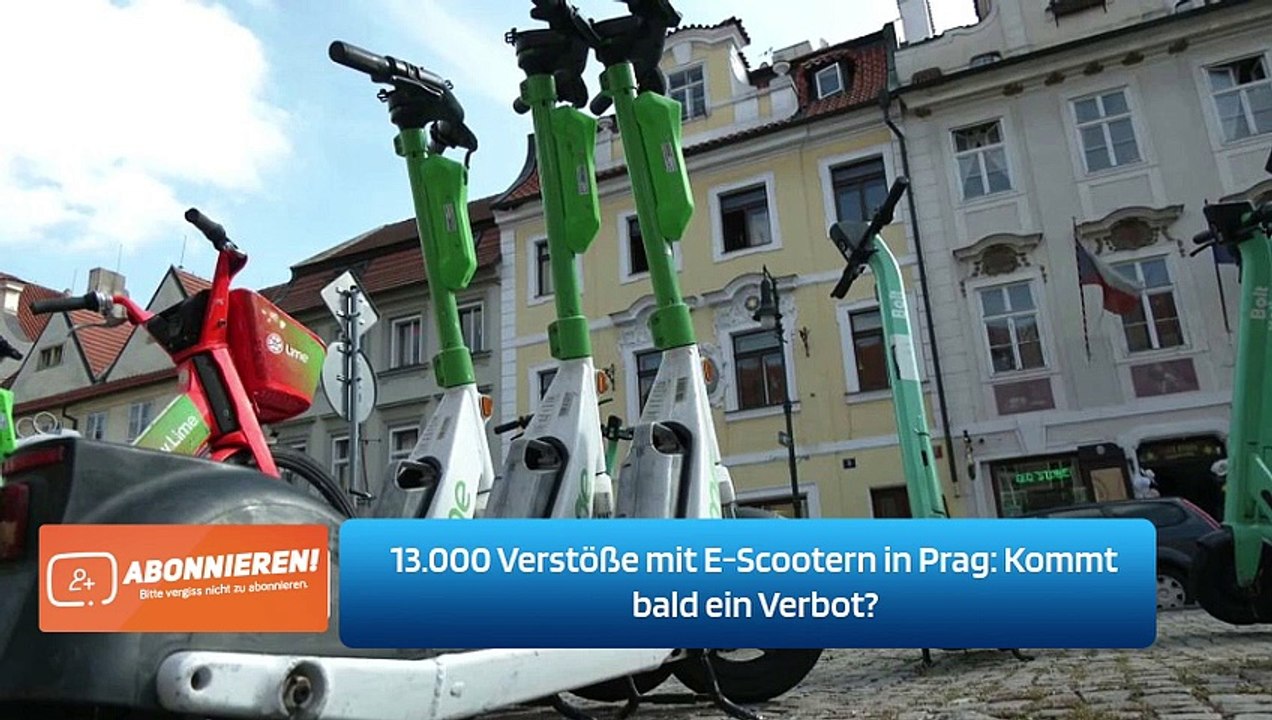 13.000 Verstöße mit E-Scootern in Prag: Kommt bald ein Verbot?