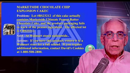 Marketside Chocolate Chip Explosion Cake Has Hidden Peanuts