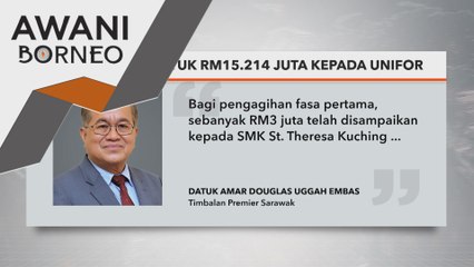 Kerajaan Sarawak Peruntuk RM15.214 Juta kepada UNIFOR