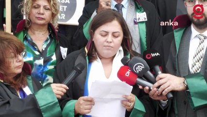Avukatlar eylemde: "Katlederek sindirmeye çalıştığınızı zannettiğiniz avukatlar, boyun eğmeyecek"