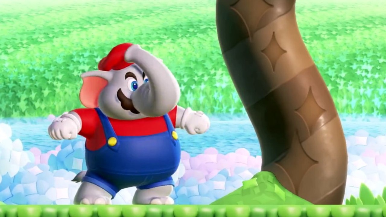 Super Mario Bros. Wonder zeigt, was ihr als Elefanten-Mario mit eurem Rüssel anstellen könnt