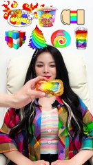 Random Rainbow food MUKBANG