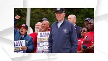 Biden Joins UAW Picket Line in Michigan, Shows Support for Workers