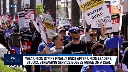 WGA union strike finally ends after union leaders, studio, streaming service bosses agree on a deal