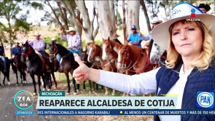Reaparece la alcaldesa de Cotija tras ser liberada