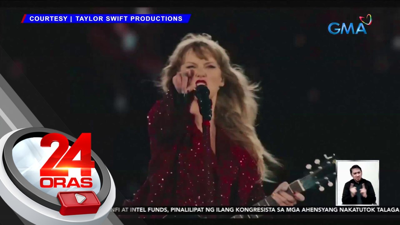 "Eras Tour" concert film ni Taylor Swift, mapapanood na sa Oct. | 24 Oras
