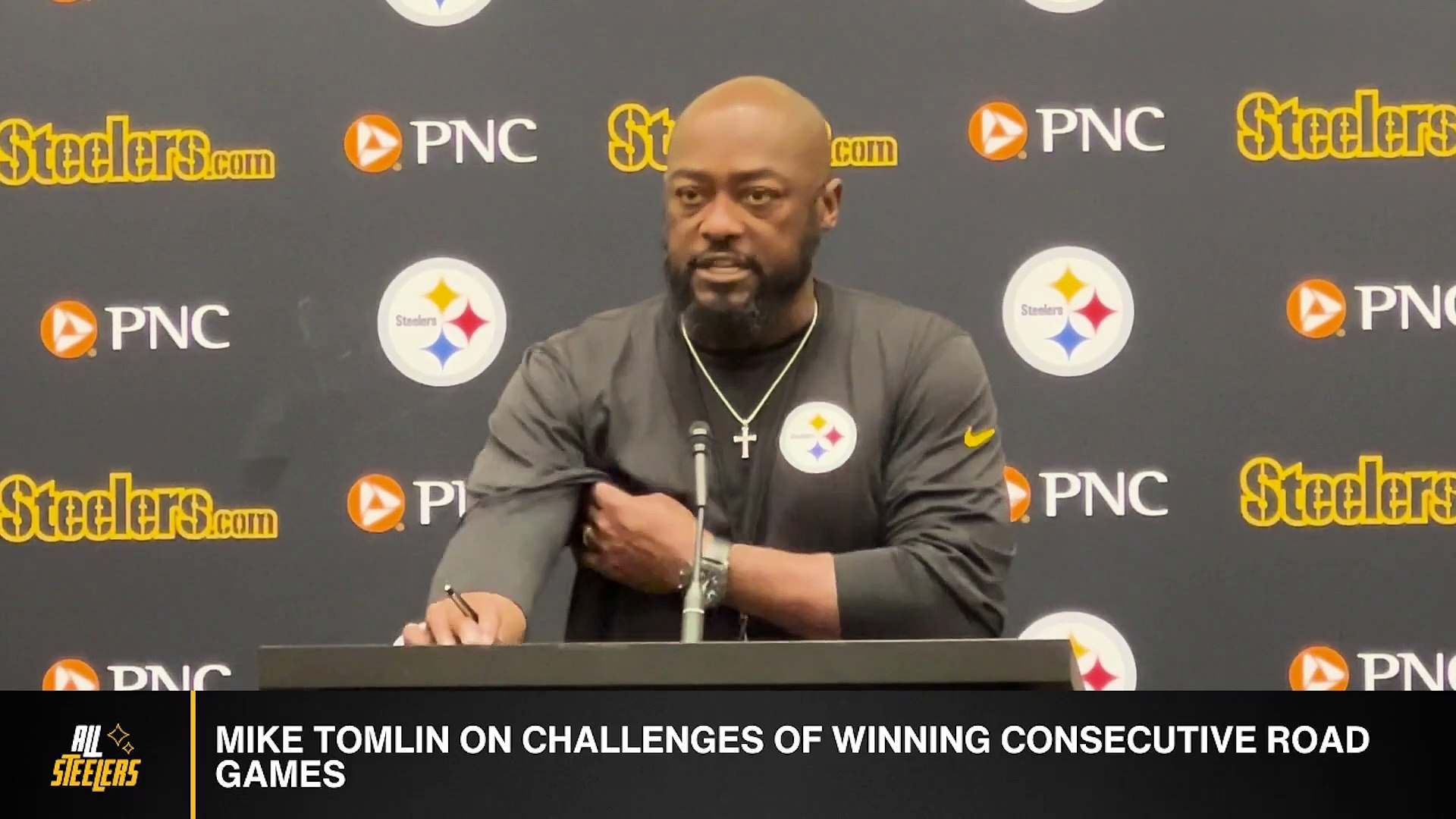 Steelers' HC Mike Tomlin On Challenges Of Winning Consecutive Road Games -  video Dailymotion