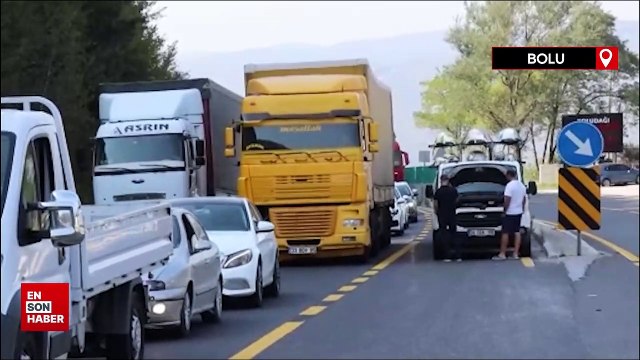 Bolu Dağı'nda trafik durma noktasına geldi