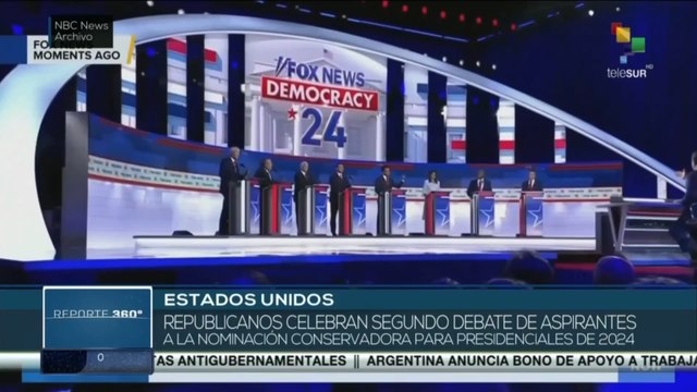 Reporte 360° 27-09: Republicanos estadounidenses debaten por los aspirantes a la presidencia