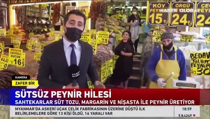 Türkiye'de satılan sütsüz sahte peynirler