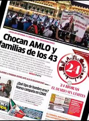 24 Horas Se confrontan Andrés Manuel López Obrador y padres de normalistas