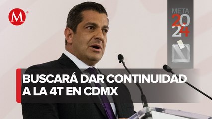 Se registra Ricardo Peralta en proceso interno de Morena por candidatura de CdMx