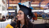 Hondureña dedica su título universitario a su padre fallecido