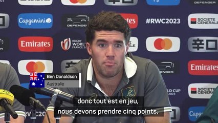 Australie - Donaldson : "Encore une petite chance mathématiquement"