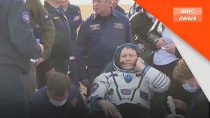 Angkasawan AS paling lama di angkasa mendarat di Kazakhstan