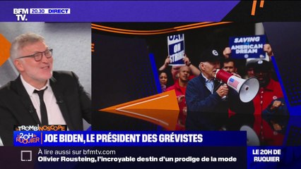 LE TROMBINOSCOPE - Joe Biden, premier président américain en exercice à se rendre sur un piquet de grève