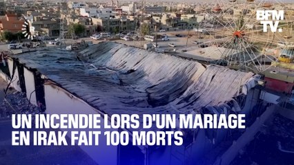 Download Video: Un incendie s’est déclenché en plein mariage, faisant 100 morts et 150 blessés en Irak