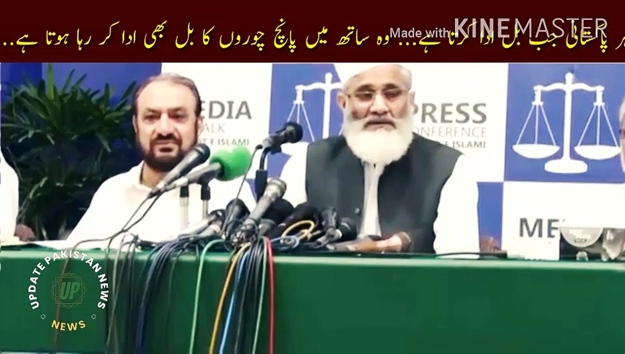 When every Pakistani pays his bill | When every Pakistani pays his bill... he is also paying the bill of five thieves... and this is a blind, dumb and deaf system... no one else is responsible for our destruction and ruin..