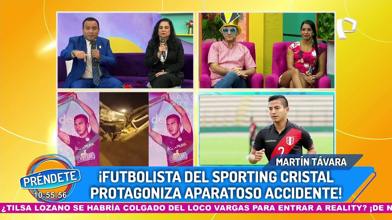 Martín Távara, jugador del Cristal, se pronuncia tras chocar su auto contra veterinaria en Surquillo