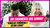 Celebridades Unidas: Ronaldo Fenômeno e Celina Locks se Tornam Marido e Mulher